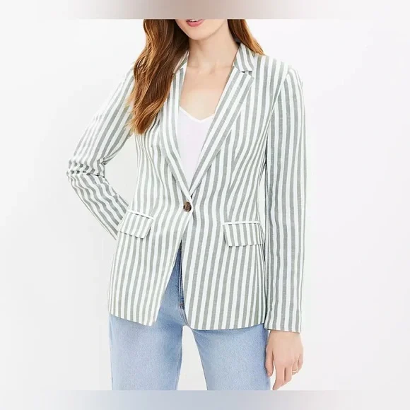 Lot Loft Modern striped Blazer AND Emory Pants - Picture 3 of 16